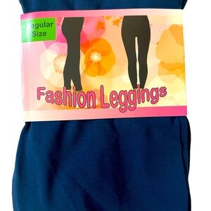 Navy High Waisted Fashion Leggings regular Size - NWT